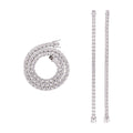 S925 5.5mm Asscher Moissanite Tennis Chain Bracelet