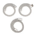 18mm Cuban Chain S925 Silver Mixed Moissanite