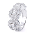 D Color Moissanite Ring S925 Silver Unisex Fashion