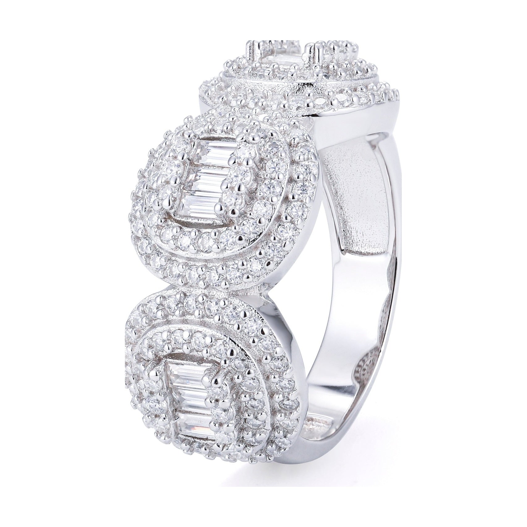 D Color Moissanite Ring S925 Silver Unisex Fashion