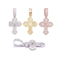 S925 X Cross Moissanite Pendant Hip-Hop Fashion
