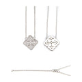 Clover Necklace S925 Silver Moissanite w/ GRA