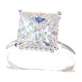 S925 6ct Princess D-Color Moissanite Ring+GRA Certificate