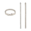 1ct Emerald Cut Moissanite Tennis Chain