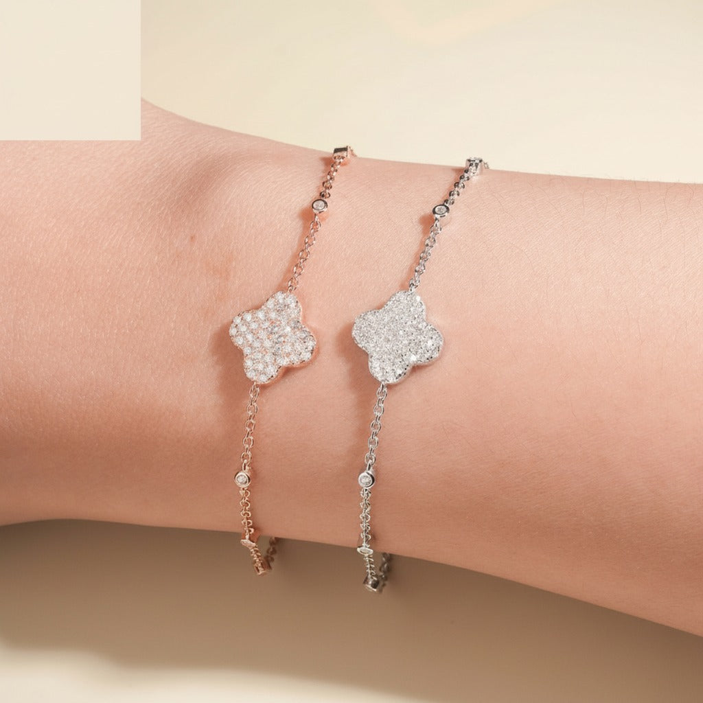 Clover Moissanite Bracelet