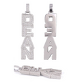 S925 Letter Pendant, Moissanite, Trendy Hip-Hop