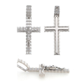 Cross Pendant, S925, Moissanite, Faith Style