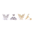 S925 Silver Marquise Moissanite Butterfly Earrings