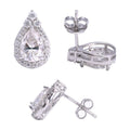 Teardrop Stud Earrings S925 Silver 5x7mm Moissanite