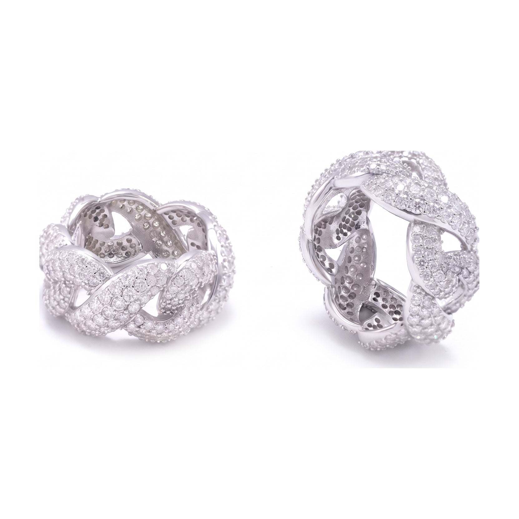S925 Moissanite Figure-8 Ring