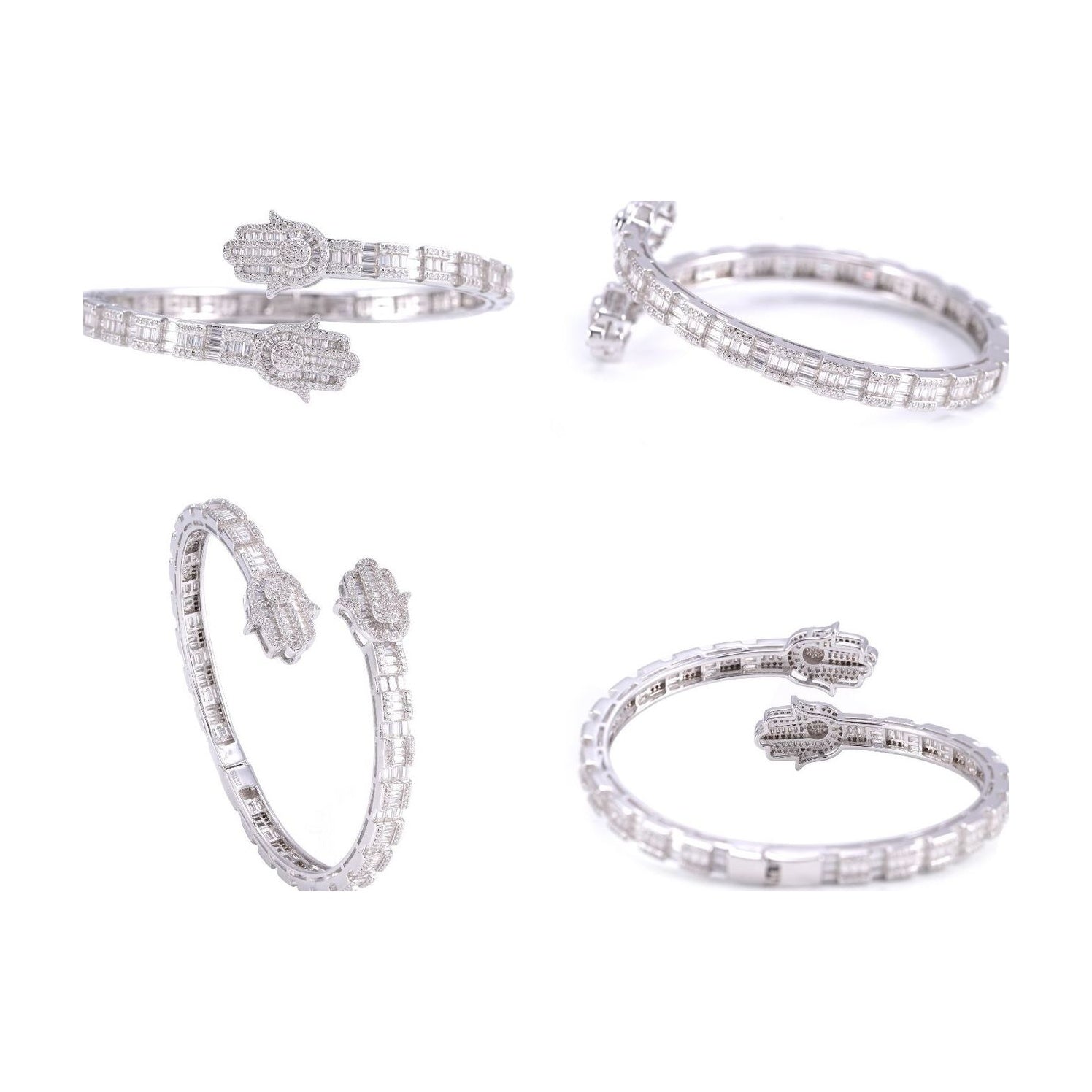 S925 6.0mm Moissanite Palm Bracelet