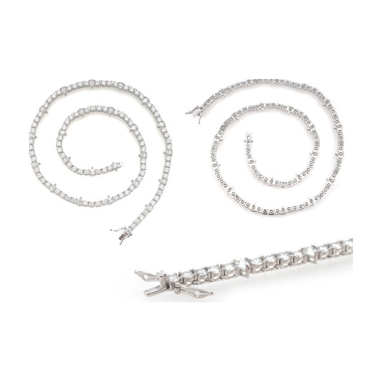 S925 Tennis Chain, 4mm D-Color Moissanite