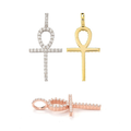 S925 Moissanite Cross Pendant Necklace