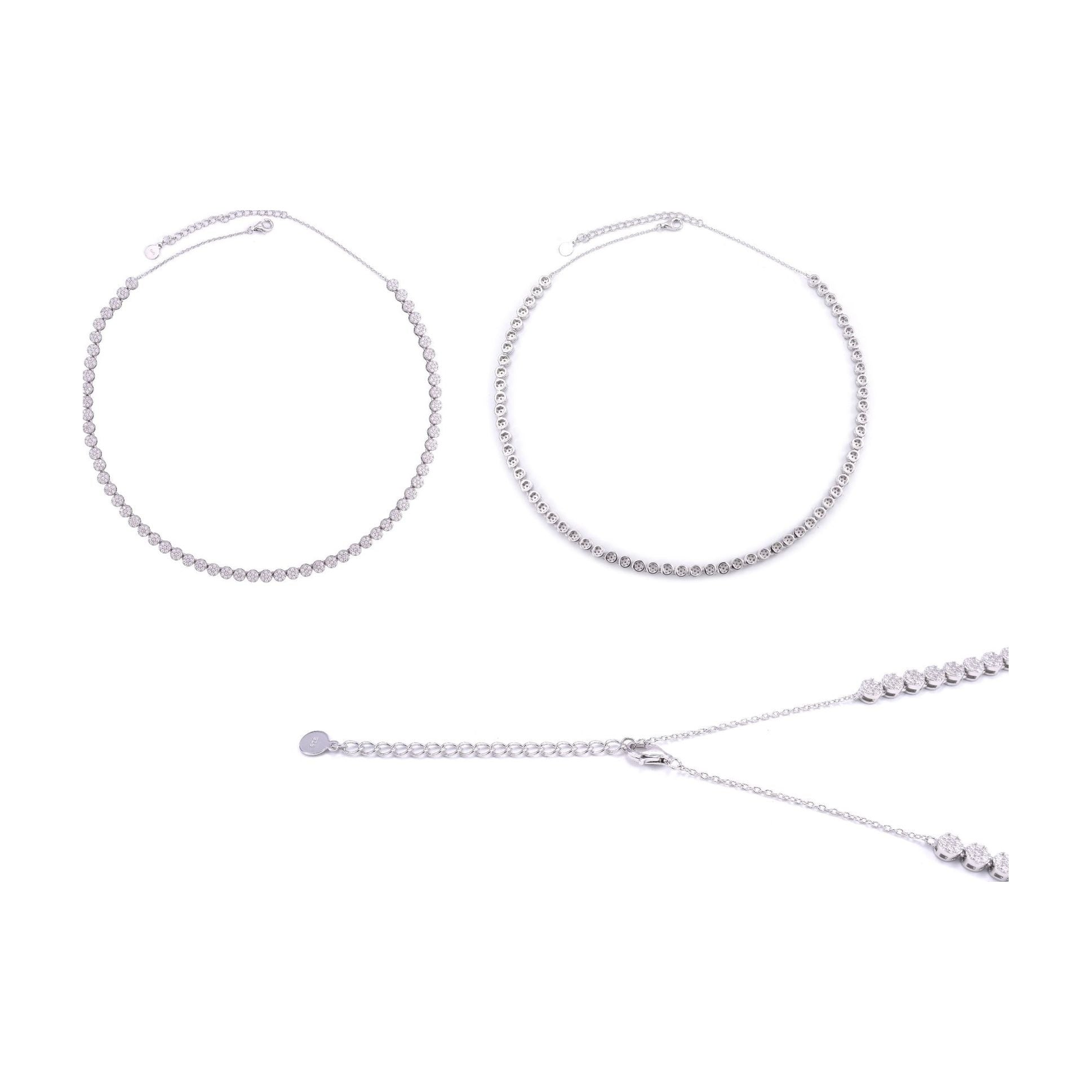 S925 Silver Moissanite 4.4mm Necklace Elegant Style