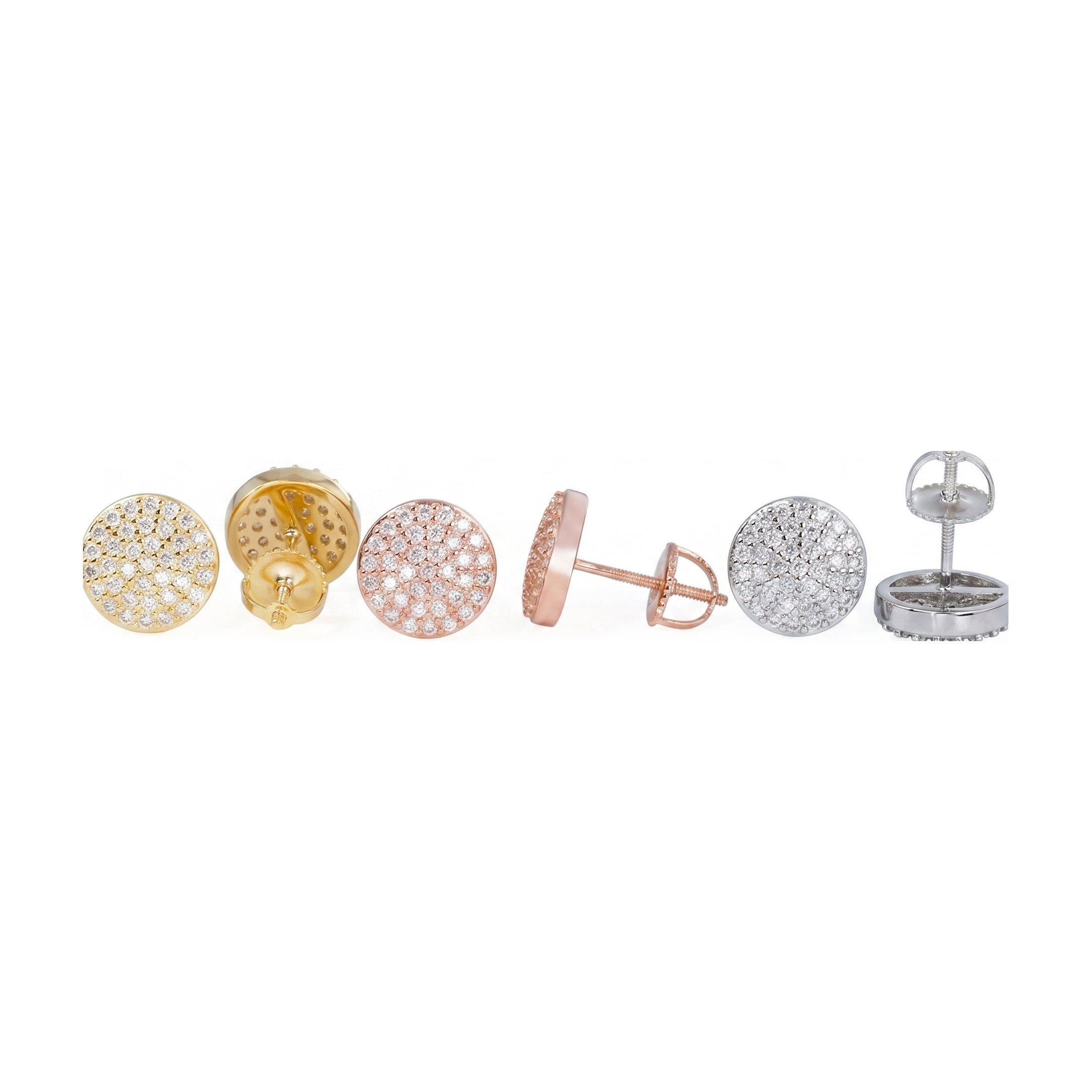S925 Round Moissanite Earrings GRA Certificate