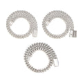 S925 18mm Trapezoid Cuban Chain Moissanite Hip-Hop