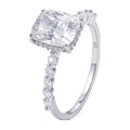 3ct Radiant Cut Moissanite S925 Ring Women Luxury