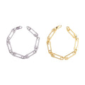 Moissanite bracelet, S925 silver clasp bracelet, couple ins style