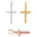 S925 Moissanite Cross Pendant