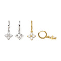 S925 D-Color Moissanite Flower Ear Cuff w/ GRA