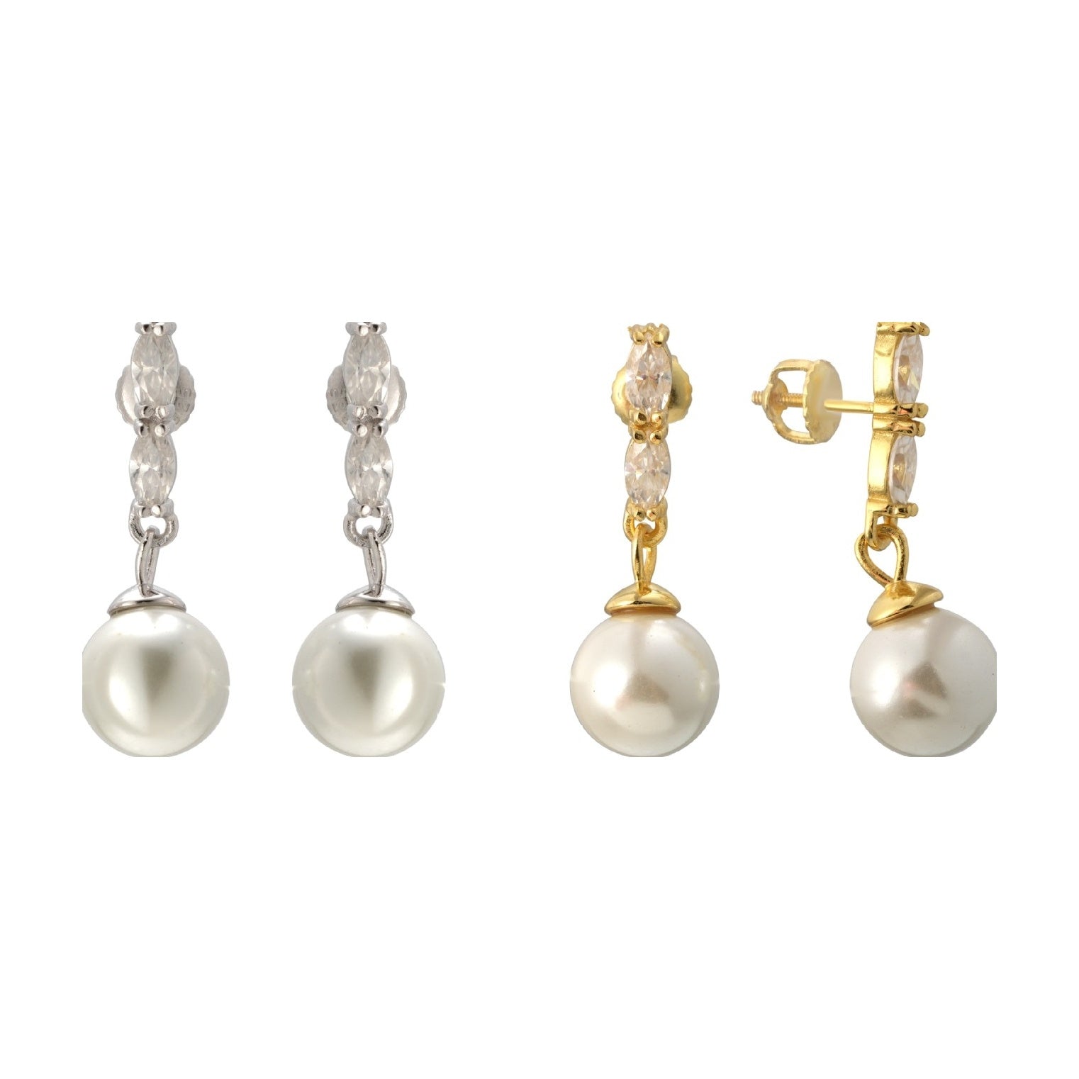 S925 Moissanite Stud Earrings Vintage Style
