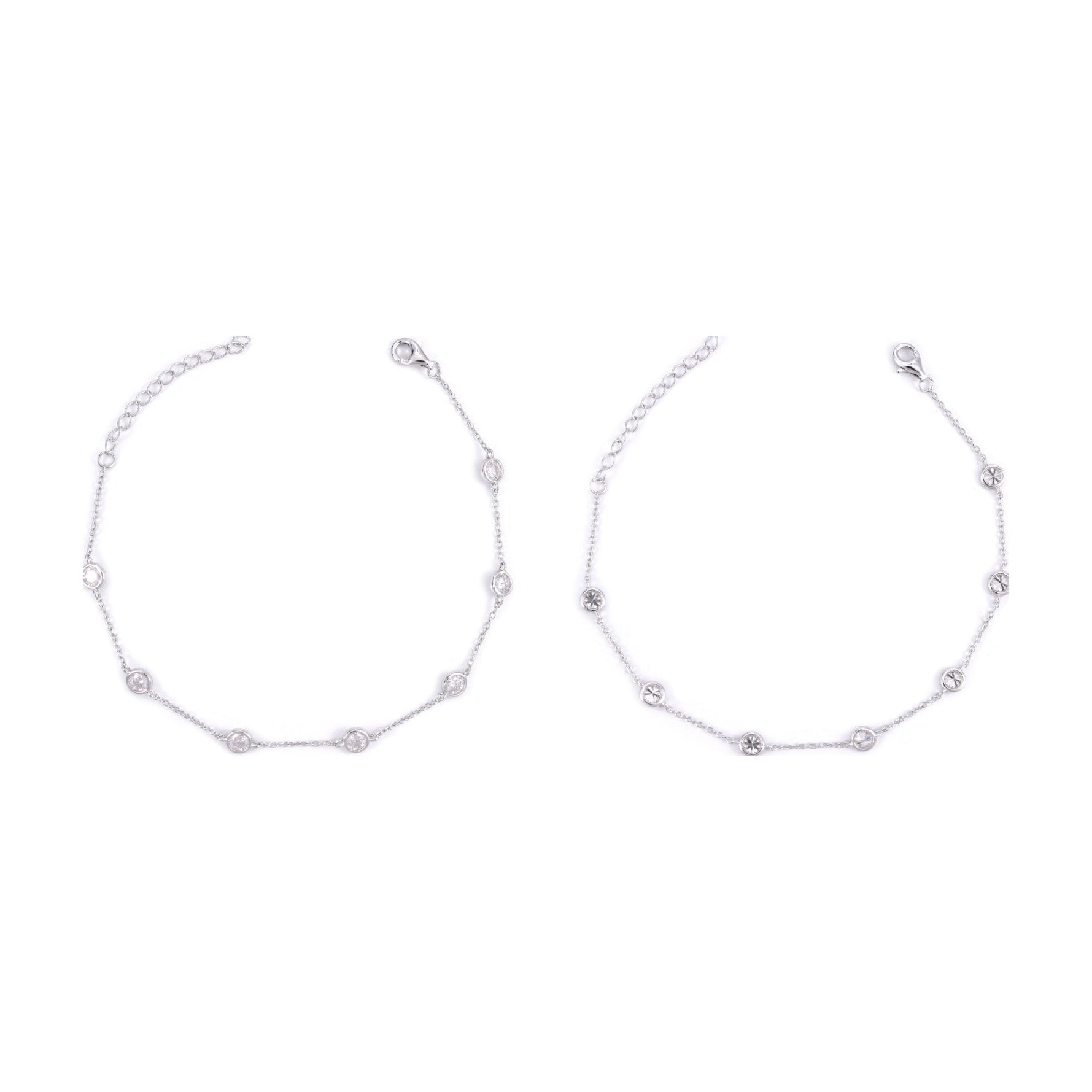 Bracelet S925 Silver 4.0mm Moissanite Fresh Sweet
