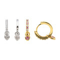 S925 Moissanite Hepburn Heart Ear Cuff