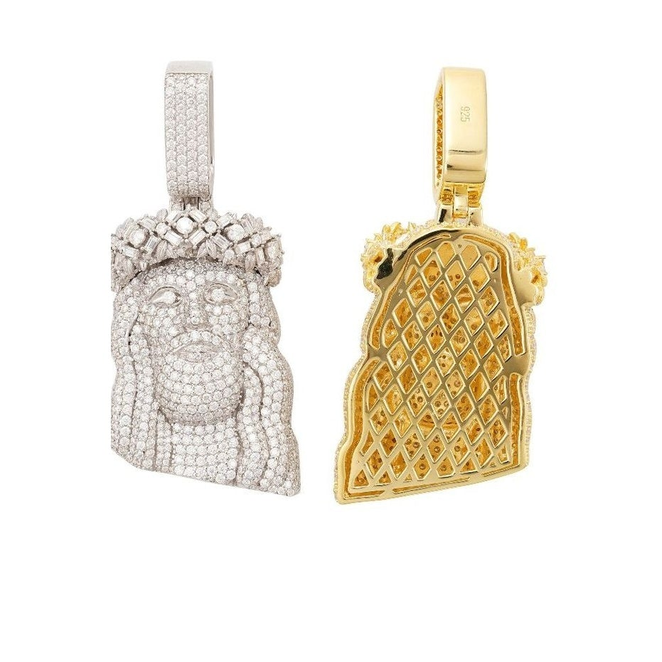 Full Pave Moissanite Pendant S925 Silver Hip-hop