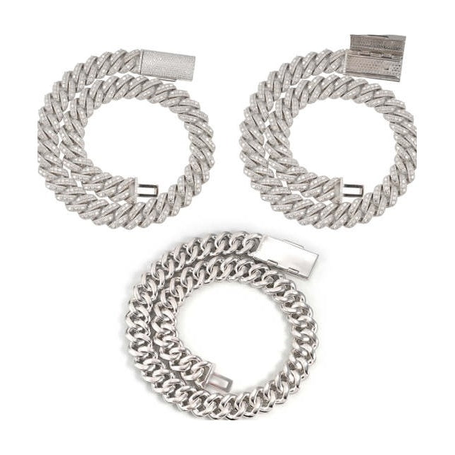 S925 Moissanite Cuban Link 18mm Hip-Hop Chain