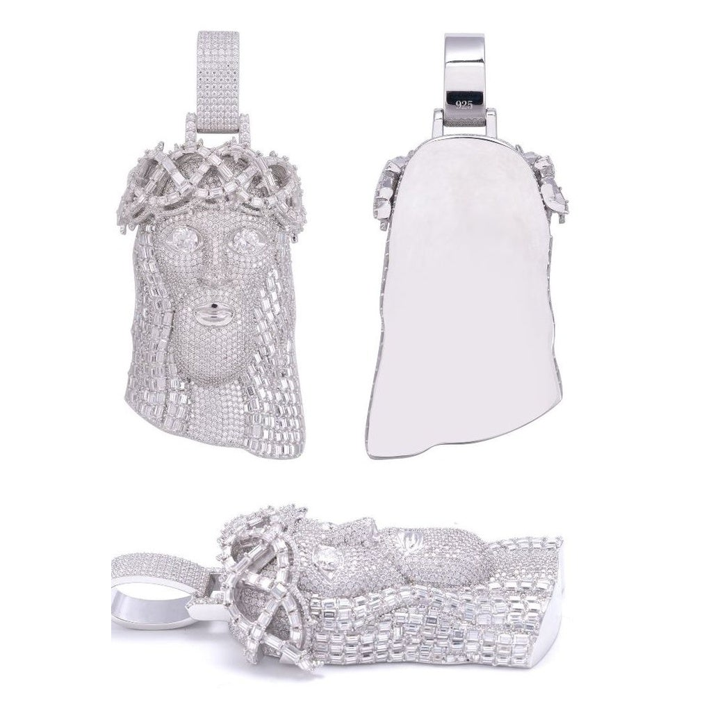 Hip-hop Pendant S925 Silver Moissanite Necklace Luxury Style