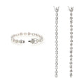 S925 Tennis Bracelet, Asymmetric Moissanite Design