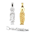 S925 Virgin Mary Moissanite Pendant Hip-Hop Faith