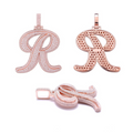 Letter R Pendant S925 Silver D Color VVS Moissanite Hip-hop Necklace