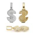 Money pendant, S925 silver, D color VVS moissanite, hip-hop