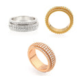 S925 Rotating Hip-Hop Moissanite Ring