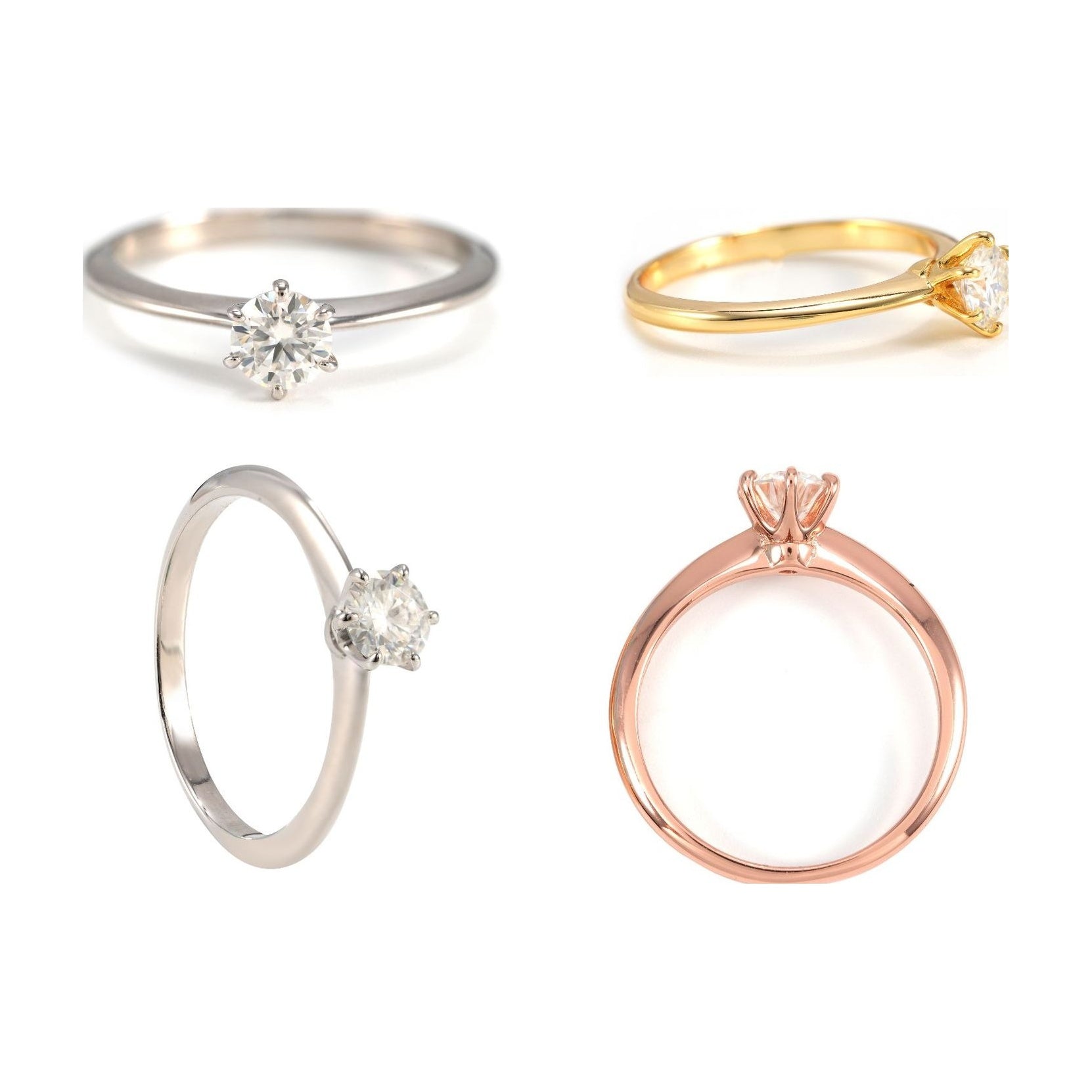 S925 5.0mm Round Moissanite Ring, Daily Wear Elegant