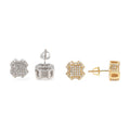 S925 Silver Moissanite Geometric Hip-Hop Studs