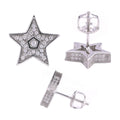 S925 Silver Moissanite Star Stud Earrings