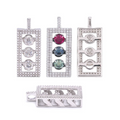 Hip-Hop Pendant, S925 Silver, Moissanite
