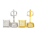 S925 Silver D-Color Moissanite Studs w/GRA