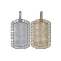 Rectangle S925 VVS Moissanite Pendant Hip-Hop Unisex