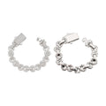 S925 13mm 8-Infinity Cuban Chain, Moissanite