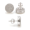 S925 Moissanite Round Studs, Sparkling INS Style