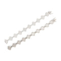Four-Leaf Clover 15mm, S925 Silver, Moissanite Bracelet
