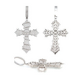 Skull cross pendant, S925 silver, full pave moissanite, hip-hop