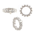 S925 Couple Ring, Teardrop & Round Moissanite