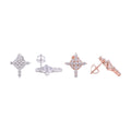 S925 Cross Earrings D Color Moissanite GRA