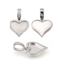 S925 Heart Locket Pendant, Moissanite, DIY Photo Frame