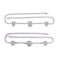 Teddy Bear Tennis Chain, S925 Silver Moissanite
