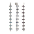 S925 Cross Cuban Chain, 19.4mm Moissanite